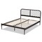 Baxton Studio Dora Modern and Contemporary Industrial Black Finished Metal Queen Size Platform Bed 187-11629-Zoro - alternate 6